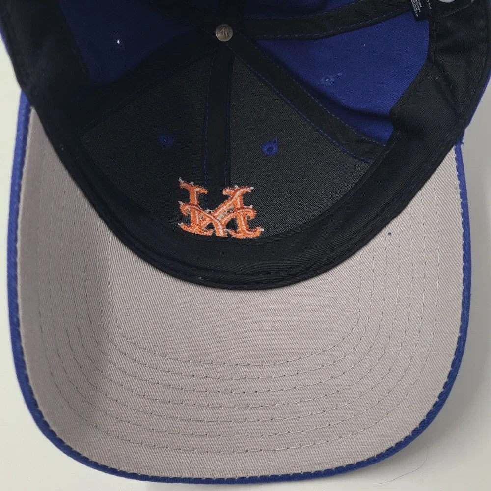 Youth New York Mets Hat Adjustable 47 Brand Blue Orange MLB Baseball Logo Boys